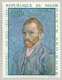 Blue-Green Self-Portrait