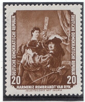 Rembrandt and Saskia